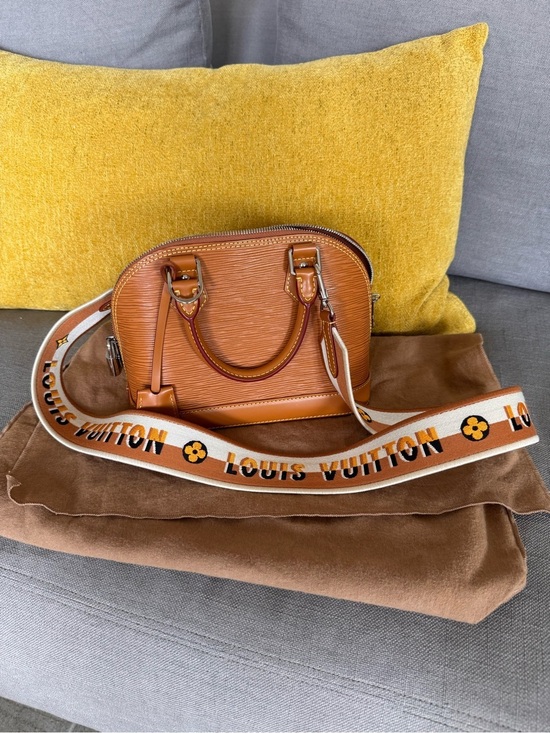 Louis Vuitton Handbags - Louis Vuitton Epi Jacquard Alma BB limited edition color in Honey Gold.